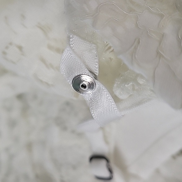 Abercrombie & Fitch Womens White Floral lace Sheer Top With Removable Liner S - Picture 13 of 16